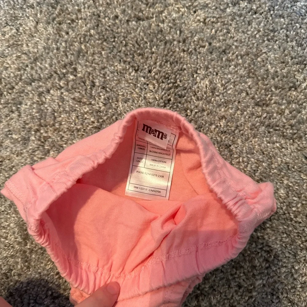 M&M'S Pink and Rainbow Diaper Cover Set